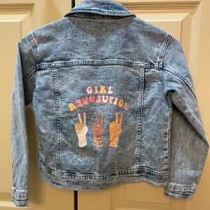 New Barbie Kids Light Blue Denim Jacket